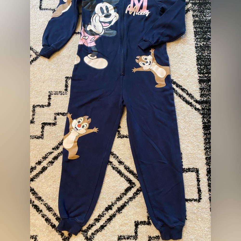 H&M Mickey Mouse and Chip & Dale Disney Sweatsuit Jumper Size 12/14 - Picture 3 of 5
